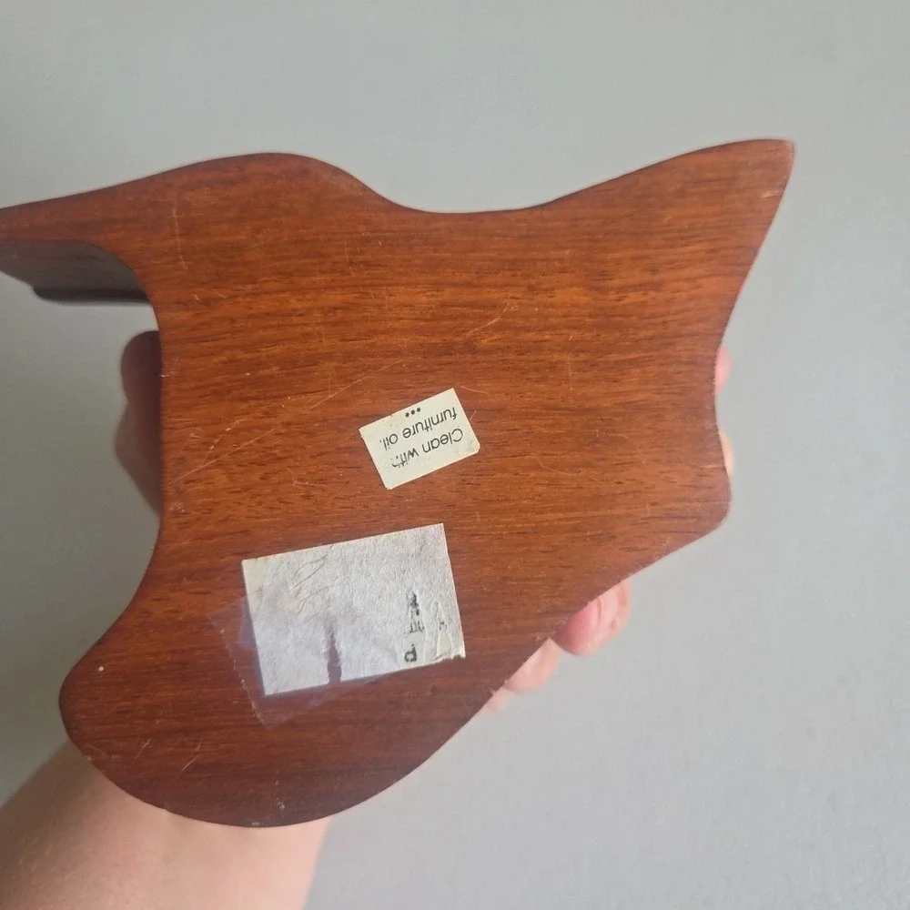 Hand Crafted Toy Wood Puzzle Artisan Figural Bird HUMMINGBIRD Puzzle Box As Is
